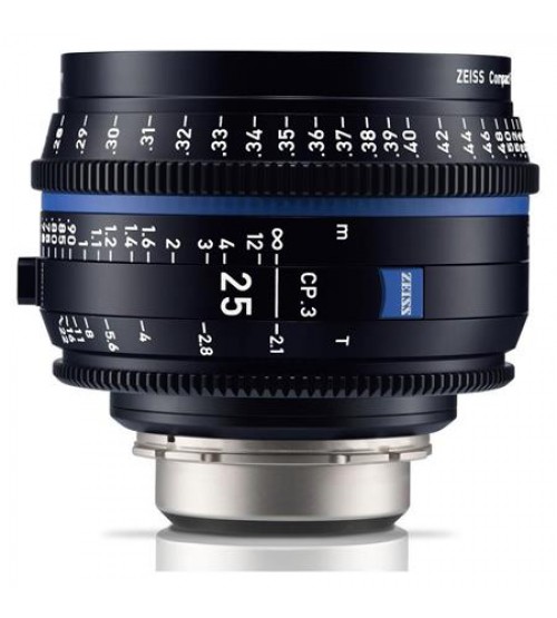 Carl Zeiss CP.3 25mm T2.1 Compact Prime Lens (Canon EF Mount, Meters)